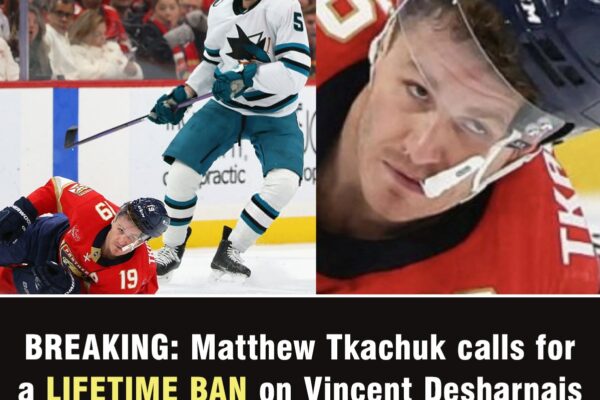 Matthew Tkachuk calls for a lifetime ban on Vincent Desharnais after h...